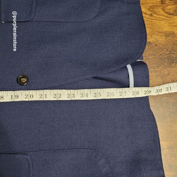 Huckberry Taylor Stitch Everyday Telegraph Blazer 44 R Wool Knit Navy NWOT - Picture 9 of 12